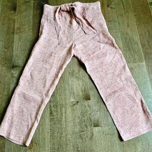 Masscob La Coruña 100% Linen Pants – Size 36 – Dusty Rose Clay